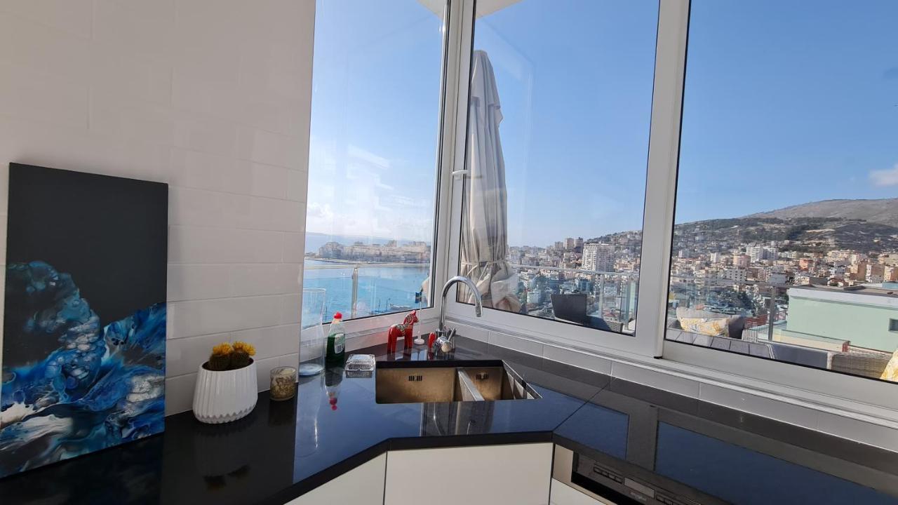 Rocknest Sea View Penthouse Apartment Sarandë Exterior foto