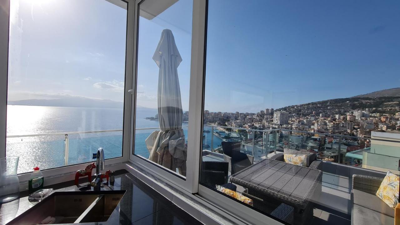 Rocknest Sea View Penthouse Apartment Sarandë Exterior foto