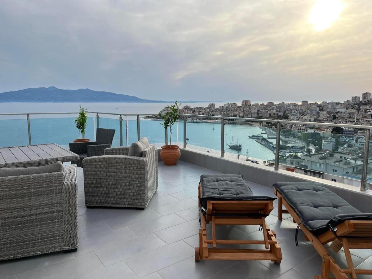 Rocknest Sea View Penthouse Apartment Sarandë Exterior foto