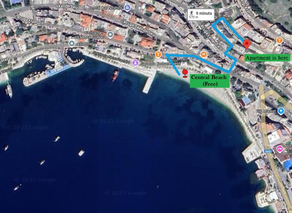 Rocknest Sea View Penthouse Apartment Sarandë Exterior foto
